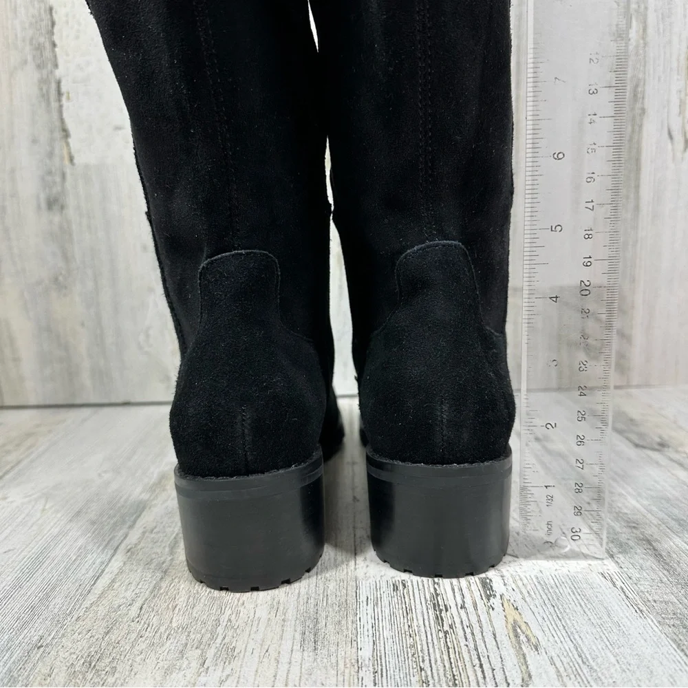NEW Blondo Sierra Black Suede Leather Waterproof Over the Knee Boots #1295 - Picture 8 of 13